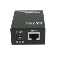 BTON 10 100M MINI Media Converter Fiber ke Tembaga Dual-Mode Dual Fiber 40KM 1310nm Konektor LC CCTV Surveillance
