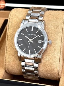 Reloj negro sencillo y moderno para hombre, venta al por mayor de comercio electrónico transfronterizo, reloj de cuarzo impermeable para negocios - Product Image 5