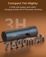 Lampe vidéo LED SMALLRIG, éclairage d'appoint 4 couleurs, accessoires de création de contenu, zoom portable RF10C - 4634