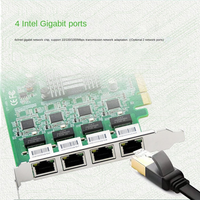 Tarjeta de Red Interna Industrial de Alto Rendimiento Eip EFT-144 I210 I211 Gigabit PCIEX4 de Cuatro Puertos Compatible con Cámaras 3D para Escritorio
