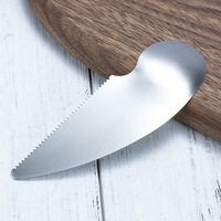 Creatieve roestvrijstalen kersenontpitter, handmatige fruitsnijder, schep met gekarteld blad, makkelijk schoon te maken, keuken gadget, keukengerei
