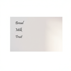 Pizarra Blanca de Vidrio Templado 23.6x15.7, Pizarra Magnética para Uso Escolar y de Oficina - Product Image 1