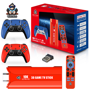 Zoku G1 Ретро Классическая игровая палка с двумя системами беспроводной контроллер 30000 HD видеоигровой консоли встроенный эмулятор Доступен Красный - Product Image 1