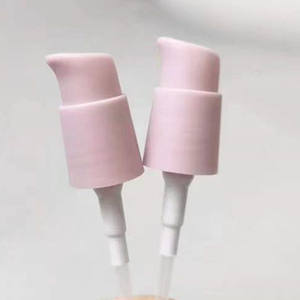 Nouveau mignon rose mat rose givré <span class=keywords><strong>18m</strong></span>,m 20mm 24mm] <span class=keywords><strong>pompe</strong></span> en plastique Lotion traitement crème <span class=keywords><strong>pompe</strong></span> pour bouteille de sérum en verre - Product Image 1