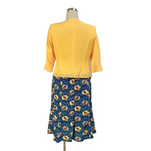 # 4036 Vestidos Florales Africanos para Mujer, Conjuntos de Dos Piezas - Product Image 4