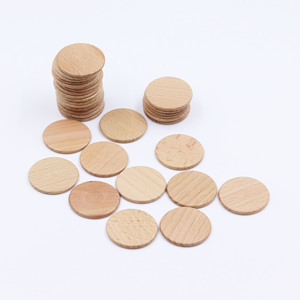 Fichas Redondas de Madera con Patrones Personalizables para Juegos Estratégicos, Fichas Circulares de Madera para Juegos de Mesa - Product Image 4