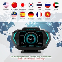 Nouveau HUD universel P24 multifonctionnel pour voiture : affichage tête haute, compteur de vitesse OBD2+GPS – Électronique automobile populaire 2026