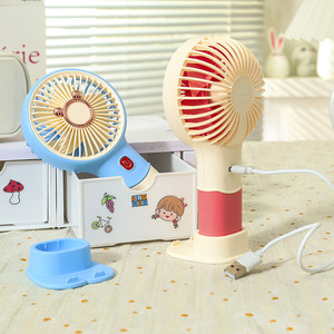 Portable Handheld <b>Fan</b> With <b>Stand</b> Rechargeable Battery 5W DC Motor 3 Speeds For Outdoor Use - Product Image 5