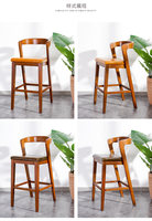 Table et chaise de bar en bois massif, mobilier de bar, chaise de bar moderne, chaise haute pour salon de thé, tabouret de bar contemporain, mobilier commercial