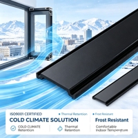 Barre d'isolation thermique en aluminium PA66 GF25 Polyamide Nylon pour mur-rideau et façade, qualité ingénierie