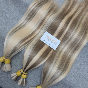 ผมต่อแบบเส้นเดียวคู่ รุ่นพรีเมียม DR01 ของ Dream Hair ผมเวอร์จินแท้จากเวียดนาม น้ำหนัก 100 กรัม แบบเย็บสองชั้นด้วยเครื่องจักร ฟอกสีฟูมิ - Product Image 2