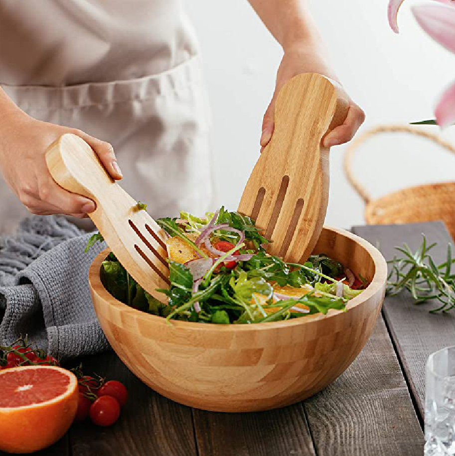 Grohandel 100% Natrliche Bambus-Salatschssel mit Reislffel fr die  Kche, Servierschssel aus Bambus fr Salat, Snacks, Mahlzeitenvorbereitung  und Pasta| Alibaba.com