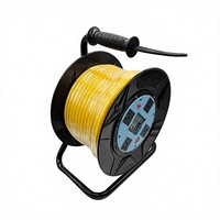 US 3-Pin-Stecker Outdoor Hochleistungs-Stromkabelrolle mit Griff 25m 50m