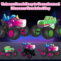 360 degrés Rotation musique lumière véhicule pour enfants 2.4G 1:20 requin cascadeur dérive monstre camion RC chenille jouets voiture télécommandée
