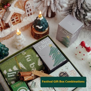 Acogedora decoración de vacaciones Linda vela de Navidad de Papá Noel <span class=keywords><strong>Spa</strong></span> y fragancia Idea de regalo Navidenas Coffret Cadeau - Product Image 4