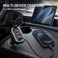 Chargeur de voiture transfrontalier SUNDAREE 120W, quatre ports PD, charge ultra-rapide, double interface USB, nouvelle charge rapide 2025