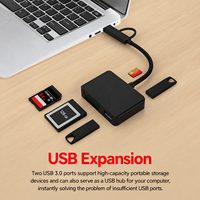 Lecteur de carte USB 3.1 XQD SD TF MicroSD Type C pour appareil photo Nikon Sony GoPro DJI Dash Cam Action Cam Adaptateur de carte mémoire haute vitesse