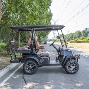 Carrito de Golf Eléctrico para 4 Pasajeros, Motor de CA de 60V 4KW, Alcance de 80KM, Amortiguación Hidráulica Independiente para Uso en Ranchos, Soporte para Logotipo Personalizado - Product Image 2