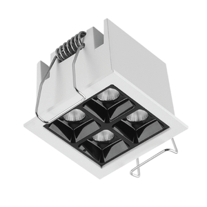Fissata/inclinabile concava/convessa ottica 2x2 4 testa 8W da incasso con luci a Led quadrate - Product Image 2