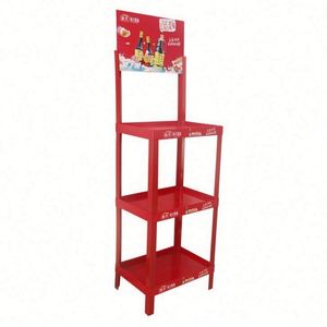 Expositor Plegable Moderno de Plástico con 4 Estantes, Soporte de Exhibición Portátil Independiente - Product Image 5