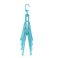Cintre en tissu durable 8 en 1 antidérapant et peu encombrant cintres pliants en plastique magiques