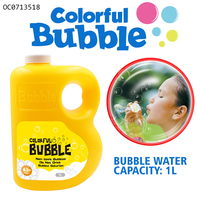 Bouteille de 1l savon liquide non toxique solution d'eau à bulles jouets pour enfants