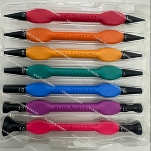 Juego de herramientas para decoración de uñas The Dotting Center, mango de plástico de doble cabezal para manicura y diseño de uñas - Product Image 3
