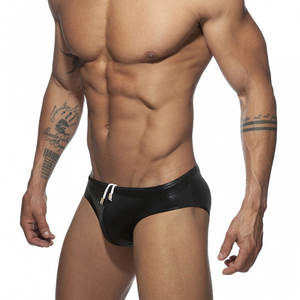 Traje de Baño Europeo Sexy Brillante de Spandex/Poliéster para Hombre, Ecológico, de Secado Rápido, para Natación, Cosplay y Playa - Product Image 4