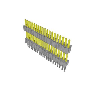 Connettore DWM-20-55-<span class=keywords><strong>L</strong></span>-S-380 20P, distanziatore per header, connettore DWM Flex Stack, passo 1.27mm, placcato oro, DWM2055LS380, foro passante - Product Image 1