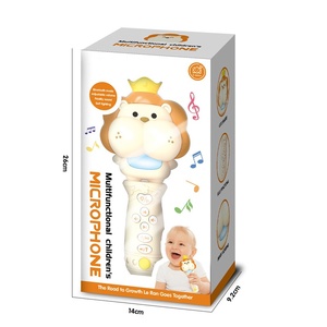 Cartoon Lion Hippo Owl Kids <b>Bluetooth</b> Karaoke <b>Microphone</b> Voice Changing Function Portable Singing Mic Birthday Party Gift - Product Image 2