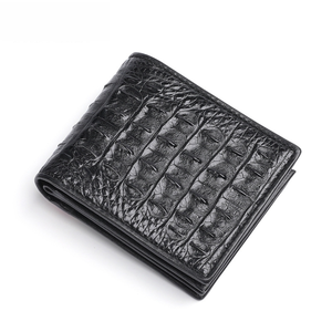 <span class=keywords><strong>Portefeuille</strong></span> en cuir de crocodile pour homme, porte-monnaie en cuir véritable, <span class=keywords><strong>portefeuille</strong></span> court, porte-cartes décontracté pour homme - Product Image 1