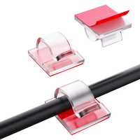 Gestion des câbles : Crochets légers en vrac, supports de fils, clips de fixation pour extérieur, bureau, voiture, guirlandes lumineuses, supports adhésifs en plastique, installation facile