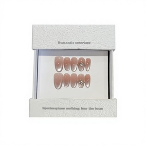 [ผลิตที่เซินเจิ้น] ชุดเล็บปลอมสำเร็จรูป 60 แบบ สีนู้ดเนื้อนุ่ม ดีไซน์สวยงาม ทำมือ ใช้งานได้ทันที ช่วยเพิ่มความสว่างให้เล็บ  พร้อมตกแต่งลาย<span class=keywords><strong>เล็บ</strong></span> - Product Image 1