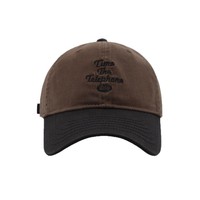 Gorra de Béisbol de Sarga de Algodón Lavado Estilo Vintage con Contraste de Color y Bordado 3D de Letras, Parte Superior Suave, Unisex, Casual, Venta al por Mayor