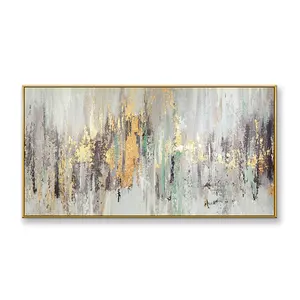 Phòng khách phòng ngủ trang trí nội thất trừu tượng vàng lá tinh khiết sơn dầu handmade Acrylic hiện đại trừu tượng sơn - Product Image 6