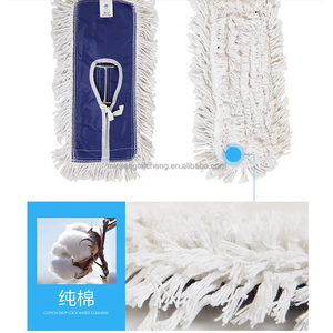 Fregona plana de empuje de polvo de 40/60/80/90/110cm, cubierta mágica de microfibra, hilo de algodón, <span class=keywords><strong>Pinto</strong></span> para centro comercial, metro, Hospital, Hotel - Product Image 4