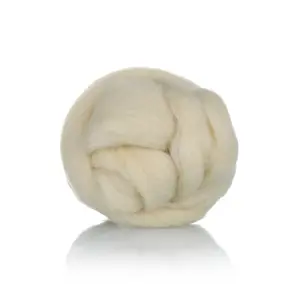 100% lana di pecora roving top in lana merino