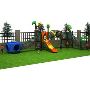 Manufacturers Children Outdoor Climbing Nets Rope Structures With <b>Plastic</b> <b>Slides</b> for Adult and Kids - Product Image 1