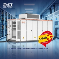 Système d'énergie solaire MATE 20FT 5MWh BESS en conteneur, batterie au lithium LiFePO4 à refroidissement liquide pour l'alimentation de secours des centres de données IA