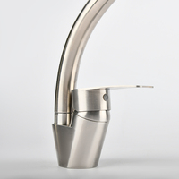 SANIPRO Commercial pas cher prix lingot conception robinet mitigeur long cou 304 acier inoxydable Durable cuisine mélangeur robinet d'eau
