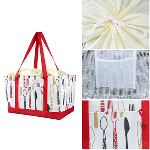 Sac isotherme pliable 30L en tissu Oxford avec feuille d'aluminium, imperméable, pour le shopping et la vente ambulante - Product Image 4