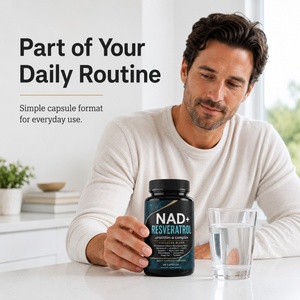 ผลิตภัณฑ์เสริมอาหาร NAD Plus ปรับแต่งได้ 1000 มก. ต่อหนึ่งหน่วยบริโภค 60 หน่วยบริโภค ปราศจากกลูเตน มังสวิรัติ อุดมด้วยสารต้านอนุมูลอิสระ ได้รับการรับรองมาตรฐาน GMP และ HACCP อายุการเก็บรักษา 24 เดือน - Product Image 5