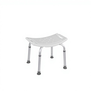 KS Adjustable Height Aluminum Alloy Shower <b>Stool</b> Thickened Waterproof Slip Resistant <b>Bathroom</b> Seat <b>For</b> Pregnant Women - Product Image 3
