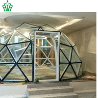 Vente directe de tentes dômes en verre géodésiques pour hôtels, maisons, resorts, jardins, glamping, 6M, 8M, 10M, en PVC