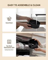 Anbolife OEM 7-in-1 grote opening elektrische salademaker, groentesnijder, -hakselaar en -blender voor kaas en groenten, CE-gecertificeerd.