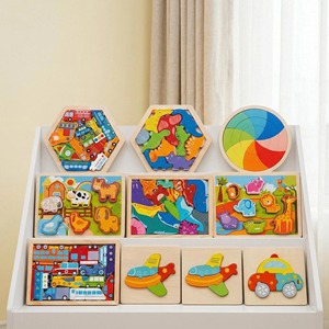 กระดานจิ๊กซอว์ไม้ขายดีสำหรับเด็ก ของเล่นเสริมพัฒนาการแบบมอนเตสซอรี่ ลายสัตว์และยานพาหนะ ปรับแต่งได้ เหมาะสำหรับเด็กอายุ 0-4 ปี ใช้ได้ทั้งเด็กชายและเด็กหญิง - Product Image 3