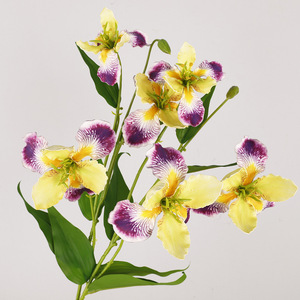 Fleurs d'iris artificielles en soie, haute simulation, pour décorations de mariage et de maison, accessoires de photographie extérieure, style classique - Product Image 1