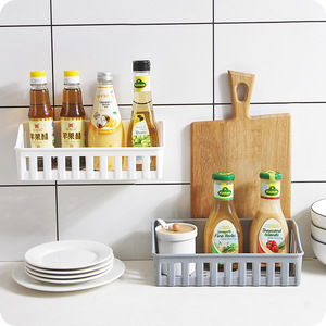 Bathroom Storage <b>Rack</b> Wall Mounted No Drill <b>Kitchen</b> Bathroom Organizer Off White Light Brown Light Gray - Product Image 2