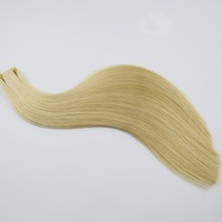 Ekstensi Rambut Lurus Model Tape Ins Grosir Pabrik, Mesin Double Weft, Ekstensi Rambut Tape In Biasa