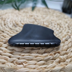 Gua Sha פנים כלים שחור ביאן אבן גירוד הודעה מסרק קצה Guasha כלים כיכר צורת ירקן gua sha יופי לעיסוי - Product Image 4